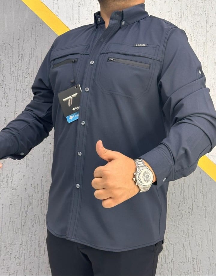 İTHAL MEVSiMLiK EN BOY LiKRALI SU GEÇMEZ KUMAŞ TACTiCAL  GÖMLEK ANTRASiT