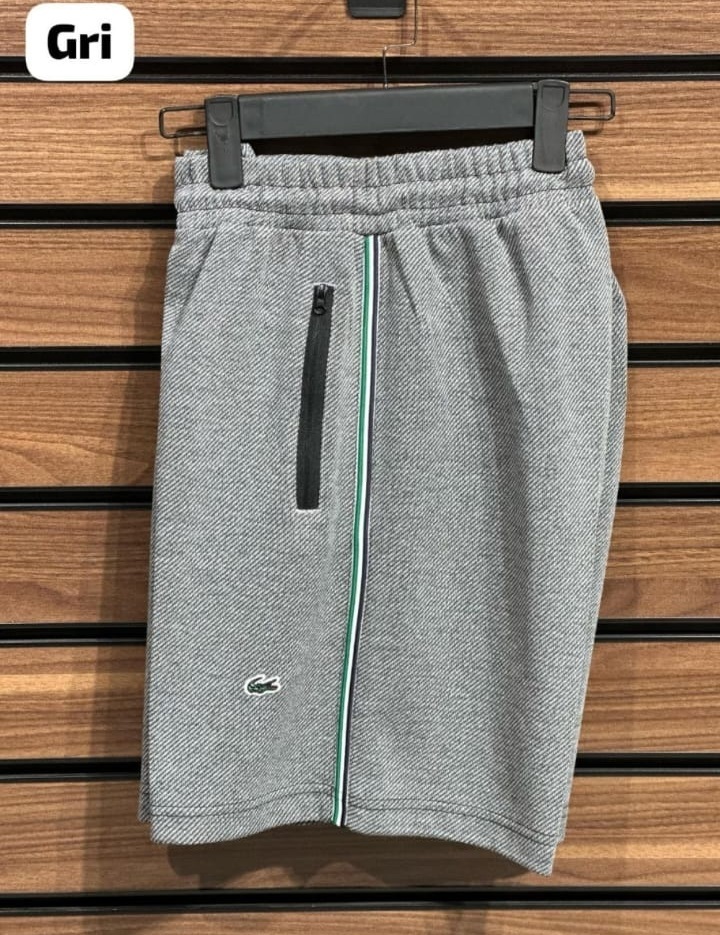 ERKEK ŞORT LACOSTE GRİ